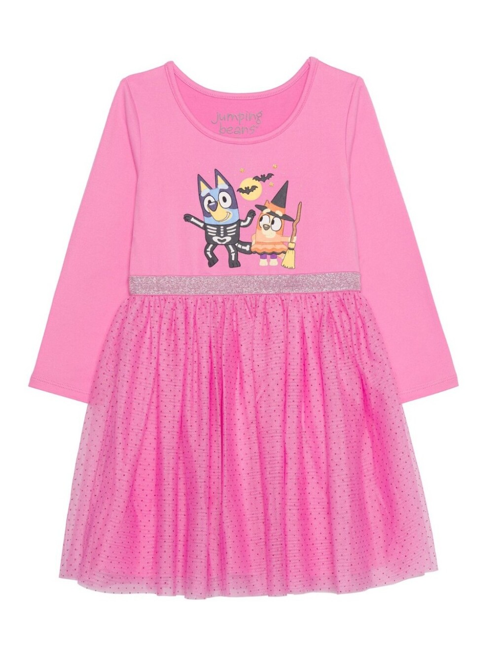 Pink Bluey Halloween Tulle Dress Medium (8)